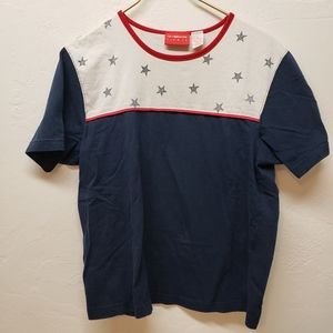 Liz clayborne red, white and blue T-shirt